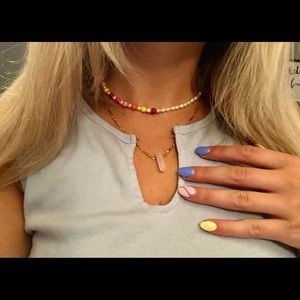 Pearl beaded necklace